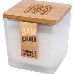 Large Candle BAMBOO Large Jar Candle Ginger Lily 210g Best