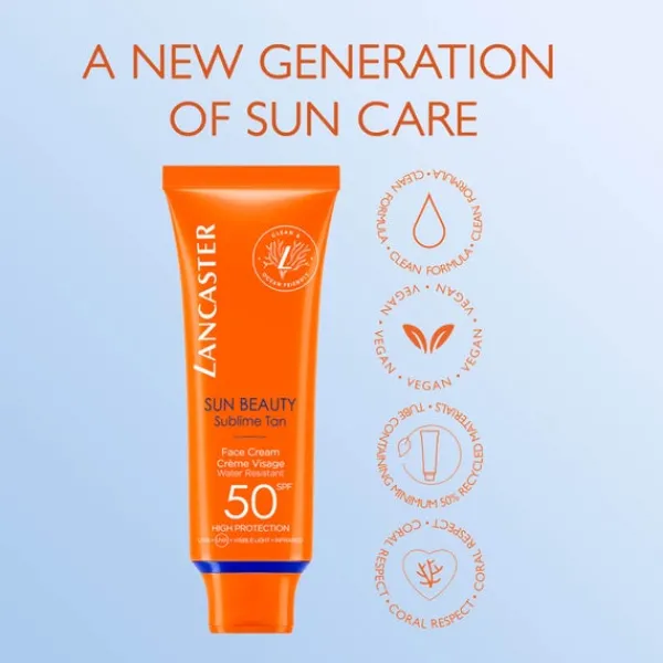 Sun Beauty Lancaster Sublime Tan Face Cream SPF50 50ml Outlet