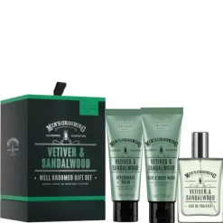 Gifts & Sets Scottish Fine Soaps Men's Grooming Vetiver & Sandalwood Eau de Toilette Spray 50ml Gift Set Best
