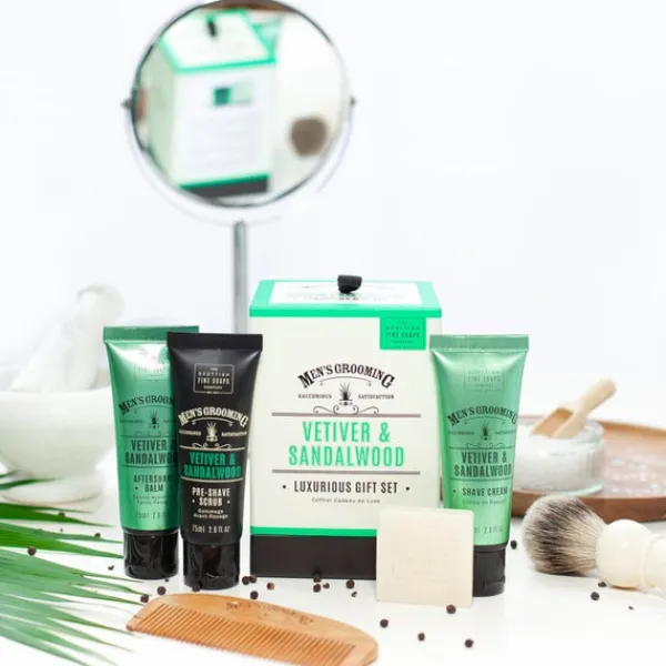 Gifts & Sets Scottish Fine Soaps Vetiver & Sandalwood Luxurious Gift Set Hot
