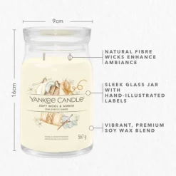 Signature Jar Candle Yankee Candle Large Jar Soft Wool Amber 567g Online