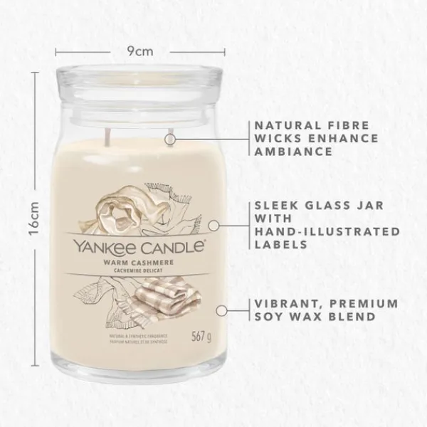 Signature Jar Candle Yankee Candle Large Jar Warm Cashmere 567g New